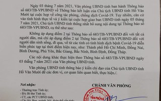Điều chỉnh văn bản người dân đi - đến Đắk Nông phải có xét nghiệm âm tính Covid-19
