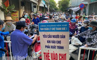 Đà Nẵng: Người dân lại đổ xô đến chợ mua đồ tích trữ