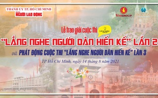 Báo Người Lao Động trao giải cuộc thi "Lắng nghe người dân hiến kế" lần 2