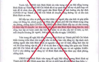 Xuất hiện văn bản giả mạo chữ ký chủ tịch tỉnh Bình Định trên mạng xã hội