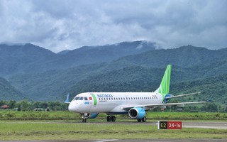 Máy bay phản lực Embraer bay thử nghiệm đến Điện Biên