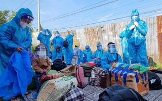 Hàng trăm người dân Đắk Lắk mưu sinh ở Đồng Nai được đón về quê tránh dịch