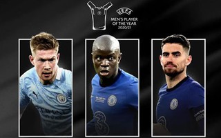De Bruyne, Jorginho, Kante cạnh tranh danh hiệu "Cầu thủ xuất sắc nhất năm"