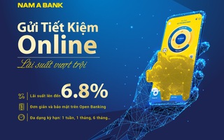 Lãi suất tiết kiệm online Nam A Bank lên đến 6.8%/năm