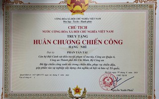 Chủ tịch nước tặng Huân chương Chiến công cho Đại úy Phan Tấn Tài