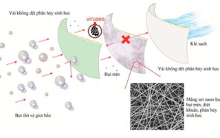 Khẩu trang kháng khuẩn, tự phân hủy sinh học