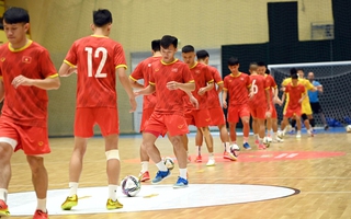 Tuyển futsal Việt Nam hưng phấn trước trận đọ sức Brazil