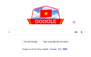 Google đổi giao diện bằng ảnh cờ đỏ sao vàng mừng Quốc khánh Việt Nam