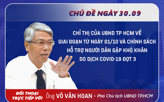 Tối nay, lãnh đạo TP HCM đối thoại trực tiếp với người dân về Chỉ thị "mở cửa" từ ngày 1-10