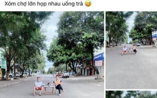 Bị phạt vì rủ nhau ra giữa đường uống trà, chụp ảnh đăng Facebook