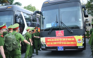 Thêm gần 1.000 học viên công an chi viện các tỉnh phía Nam chống dịch Covid-19