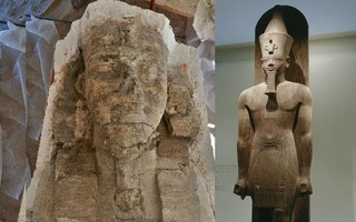Tượng nhân sư 26 mét giúp "tái sinh" pharaoh của Thành Phố Vàng