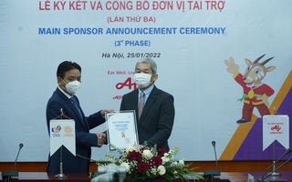 Tập đoàn Ajinomoto là nhà tài trợ chính hạng cao nhất cho Sea Games lần thứ 31 tại Việt Nam