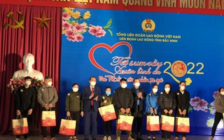 Tổng Liên đoàn tổ chức "Vui Tết cùng công nhân xa quê" tại Bắc Ninh