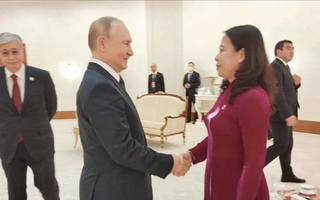 Phó Chủ tịch nước Võ Thị Ánh Xuân gặp Tổng thống Nga Vladimir Putin