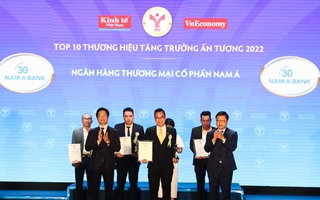 Nam A Bank  - Top 10 thương hiệu tăng trưởng ấn tượng 2022