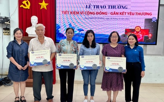 CEP trao thưởng chương trình “Tiết kiệm vì cộng đồng - Gắn kết yêu thương”