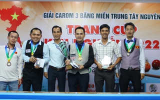 Trần Đức Minh vô địch giải billiards carom miền Trung Tây Nguyên 2022