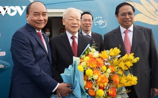 Tổng Bí thư Nguyễn Phú Trọng lên đường thăm chính thức Trung Quốc