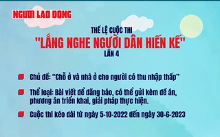 [Infographic] Thể lệ cuộc thi "Lắng nghe người dân hiến kế" lần 4