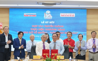 Báo Người Lao Động hợp tác với Trường ĐH Cửu Long triển khai 2 chương trình lớn