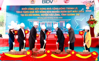 BIDV khởi công Nhà cộng đồng tránh lũ và tặng quà Tết cho đồng bào nghèo tại Quảng Trị