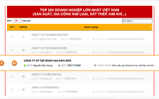 Tập đoàn VAS bứt phá lên vị trí Top 3 Doanh nghiệp sản xuất thép lớn nhất Việt Nam