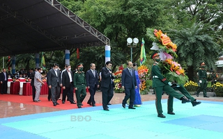 Chủ tịch nước dự lễ khánh thành Đền thờ Tây Sơn Tam kiệt tại Bình Định