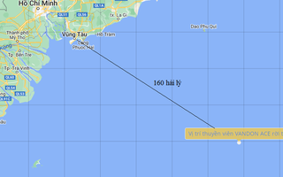 Tìm kiếm 10 thuyền viên tàu VANDON ACE gặp nạn trên vùng biển Việt Nam