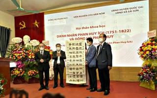 Hội thảo khoa học về danh nhân Phan Huy Ích và dòng họ Phan Huy