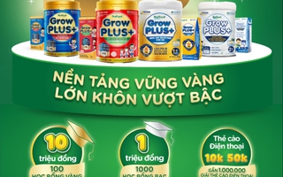 Đánh dấu chặng đường 10 năm, Nutifood GrowPLUS+ tri ân khách hàng bằng hàng ngàn giải thưởng với tổng trị giá đến 18 tỉ đồng