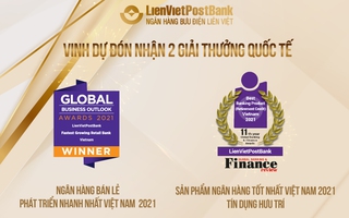 LienVietPostBank vinh dự nhận 2 giải thưởng quốc tế uy tín