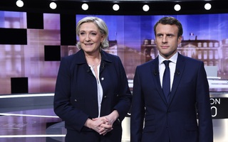 Bầu cử Pháp: Ông Macron và bà Le Pen tranh luận gay gắt về Nga, EU