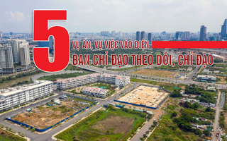 [Infographic] 5 vụ án, vụ việc vào diện Ban Chỉ đạo theo dõi, chỉ đạo