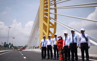Cận cảnh 1 trong những cây cầu đẹp nhất Quảng Nam vừa thông xe