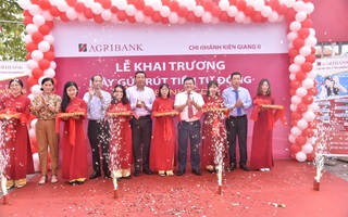 Agribank Kiên Giang II khai trương máy CDM tại huyện Châu Thành