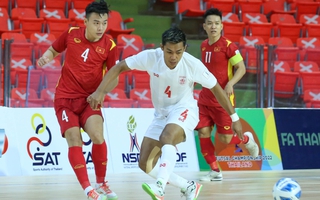 Tuyển Việt Nam bị Myanmar cầm hòa ngày ra quân vòng loại Giải Futsal châu Á 2022