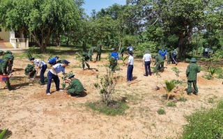 Trồng 2.000 cây xanh tại các đơn vị Bộ đội Biên phòng tỉnh Đắk Lắk