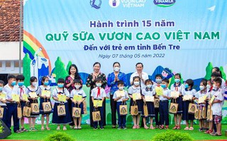 Vinamilk khởi động hành trình năm thứ 15 của Quỹ sữa vươn cao Việt Nam tại nhiều địa phương