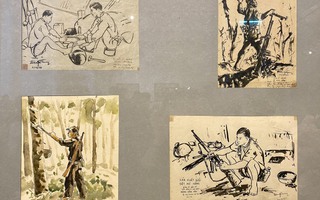 Chiêm ngưỡng những bức ký họa chiến trường được lưu giữ hơn 60 năm