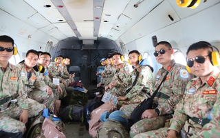 Đoàn tiền trạm Đội Công binh "mũ nồi xanh" Việt Nam triển khai thành công