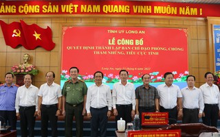 Long An ra mắt Ban Chỉ đạo Phòng chống tham nhũng, tiêu cực