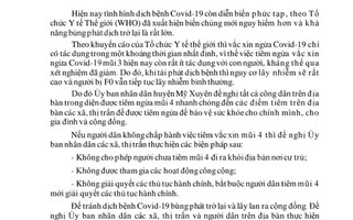 Thông báo “lạ” về phòng chống Covid-19 tại một huyện ở Sóc Trăng