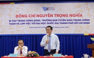 ĐHQG TP HCM phải phát triển hơn nữa để đáp ứng yêu cầu mới