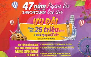 Lữ hành Saigontourist tri ân khách hàng hơn 170 tour ưu đãi