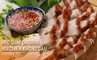 Heo quay bằng nồi chiên không dầu