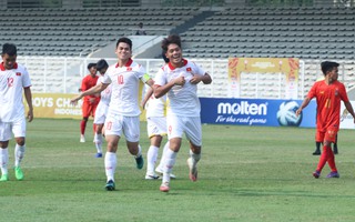 Thắng đậm Myanmar, U19 Việt Nam tiến sát bán kết U19 Đông Nam Á