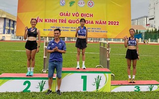 Giải Điền kinh trẻ quốc gia 2022: Hà Nội xếp nhất toàn đoàn