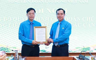 Ông Tống Văn Băng làm Trưởng Ban Tổ chức Tổng LĐLĐ Việt Nam