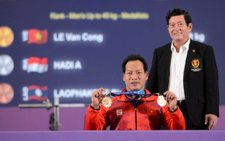 Cử tạ, điền kinh Việt Nam thắng lớn ở ASEAN Para Games